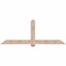 Ekena Millwork Eugene Smooth Timber Gable Bracket, Douglas Fir, 84"W x 31"H x 3 1/2"D x 5 1/2"F, 9/12 Pitch GBW084X31X0406EUG00SDF - alternate 1